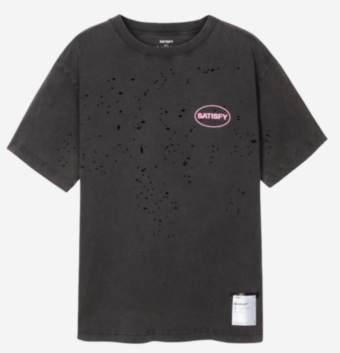 새티스파이 모스테크 티셔츠 S(1) Size black  상품이미지1