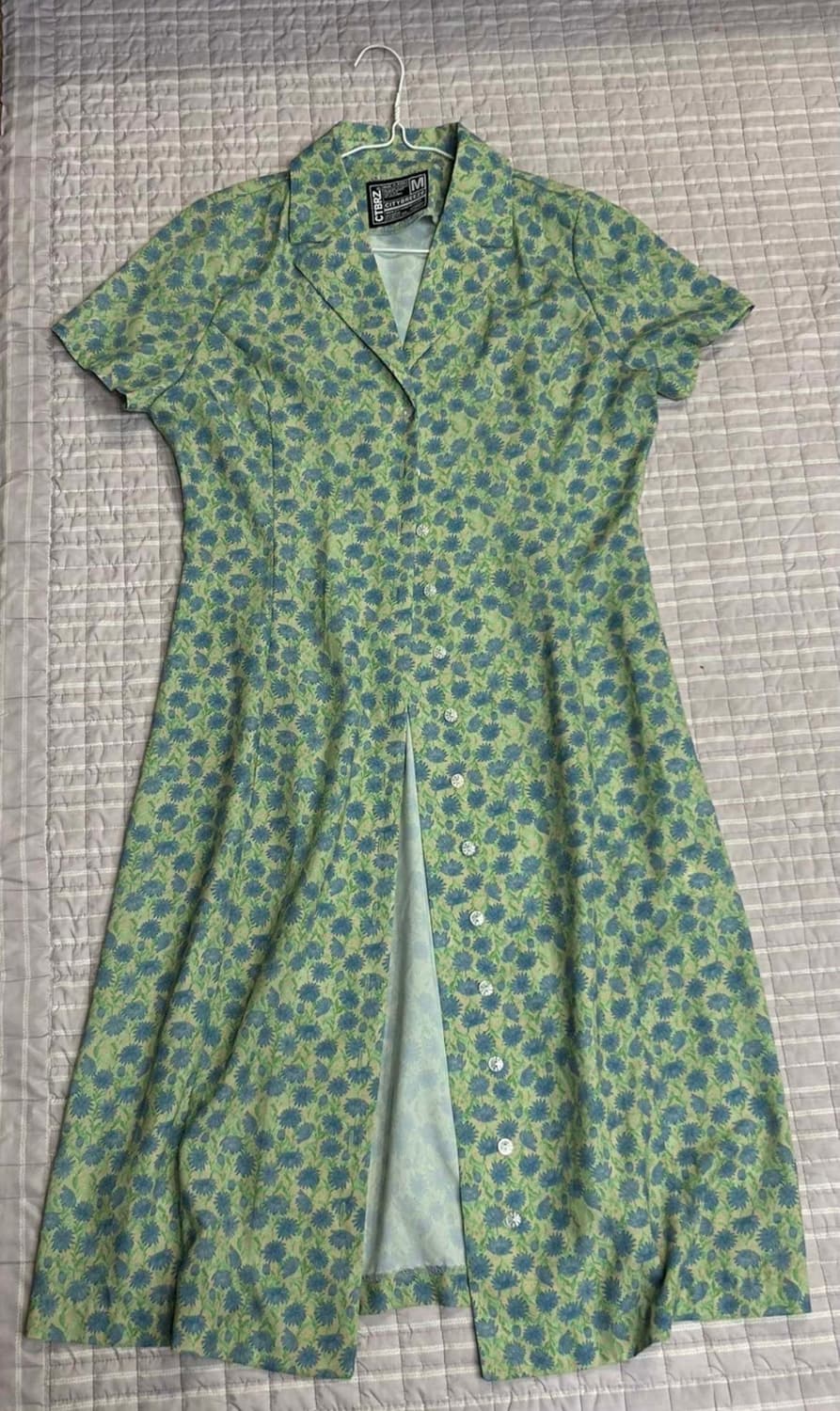 [새상품] 시티브리즈 빈티지 플라워 원피스 블루 상품이미지4