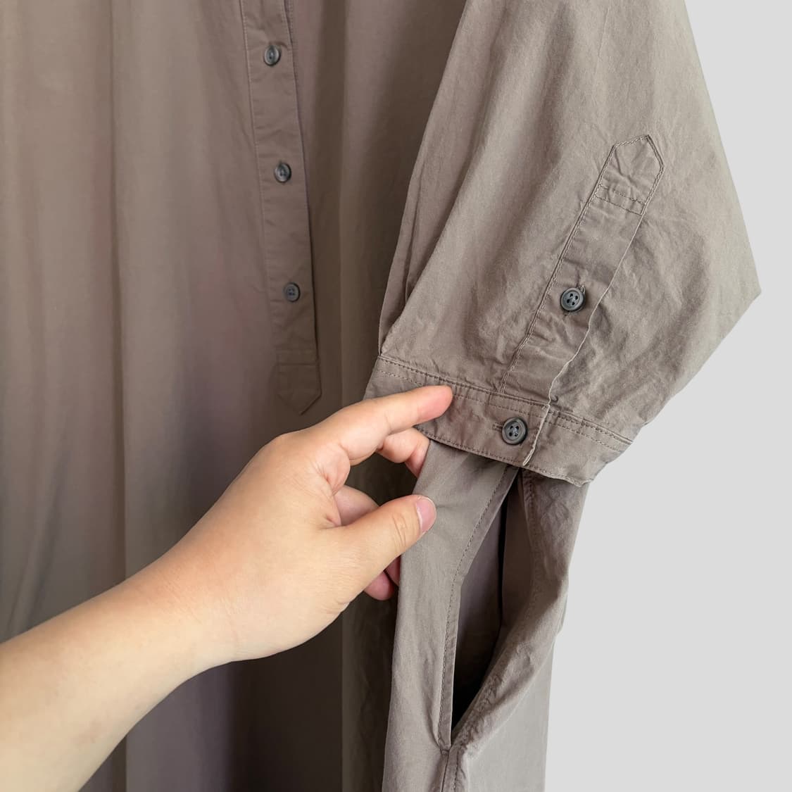 (여성XS-S)muji 무인양품 셔츠 원피스 상품이미지4