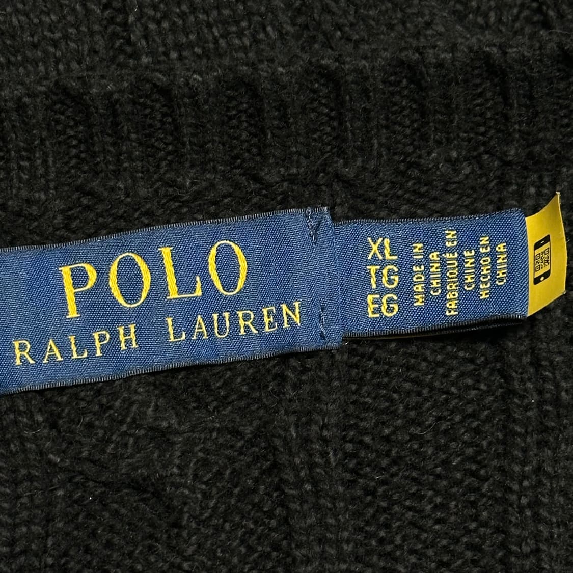 XL 폴로랄프로렌 블랙 케이블 니트 상품이미지4