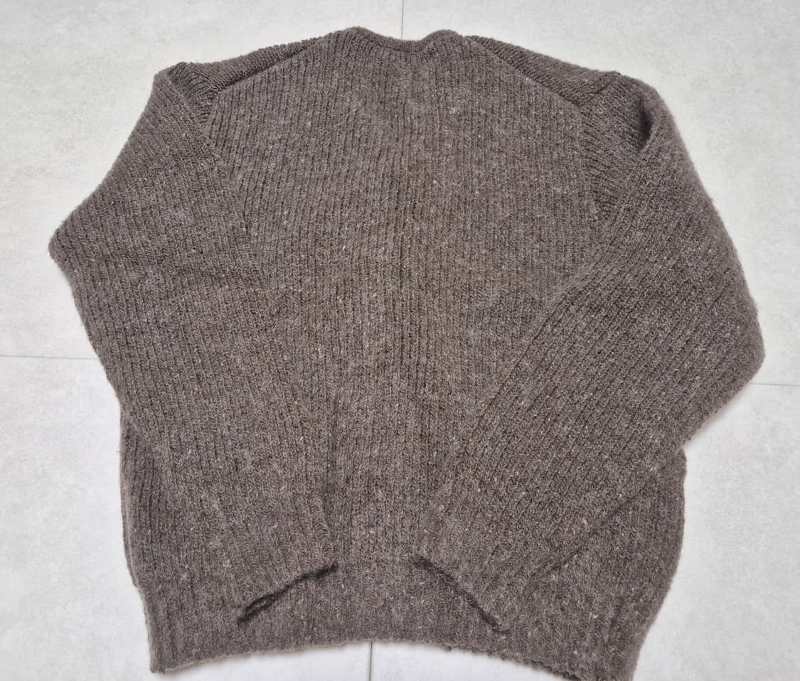 (새상품 1) SEW 도네갈 모헤어 트위드 가디건 브라운 상품이미지3