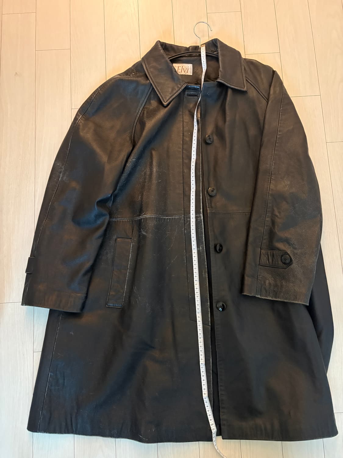 롱 레더 가죽 자켓 상품이미지1