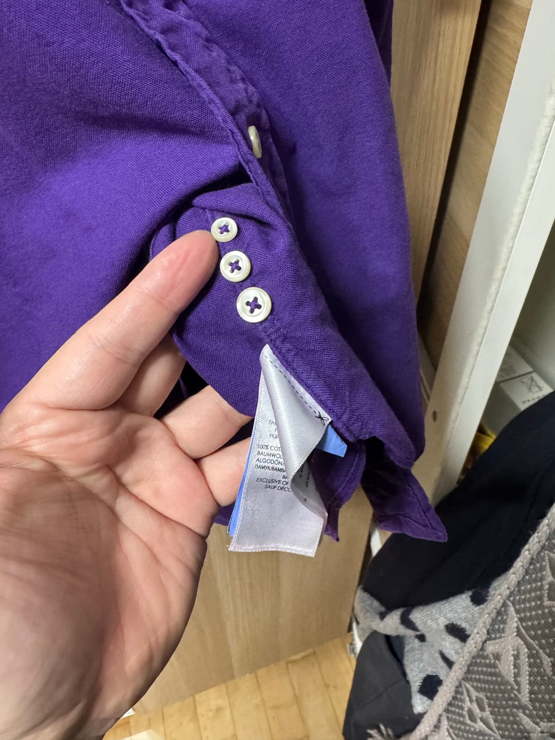 폴로 랄프로렌 퍼플 셔츠 L  상품이미지2