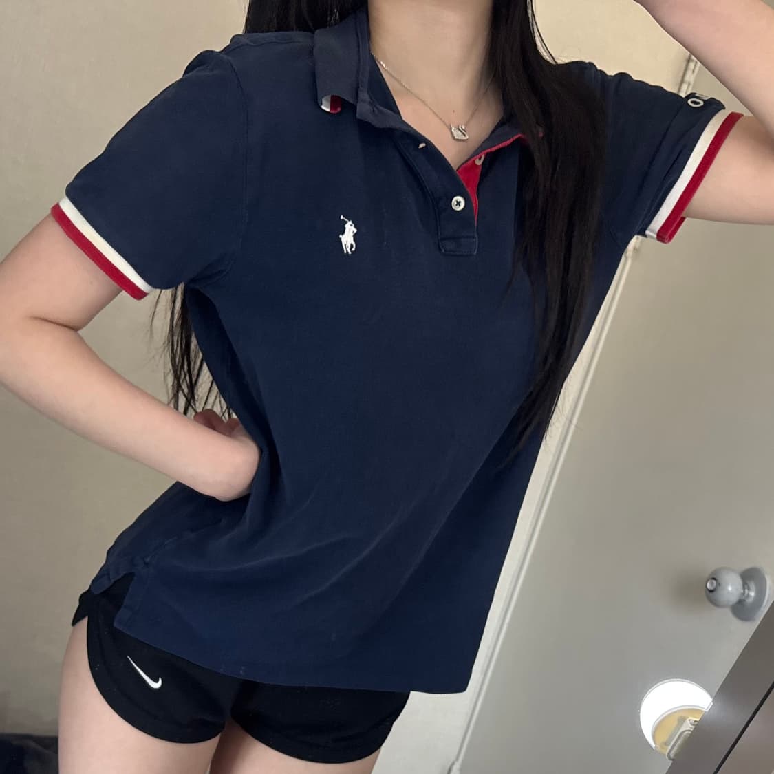 폴로 카라 반팔티 ❤️💙 상품이미지3