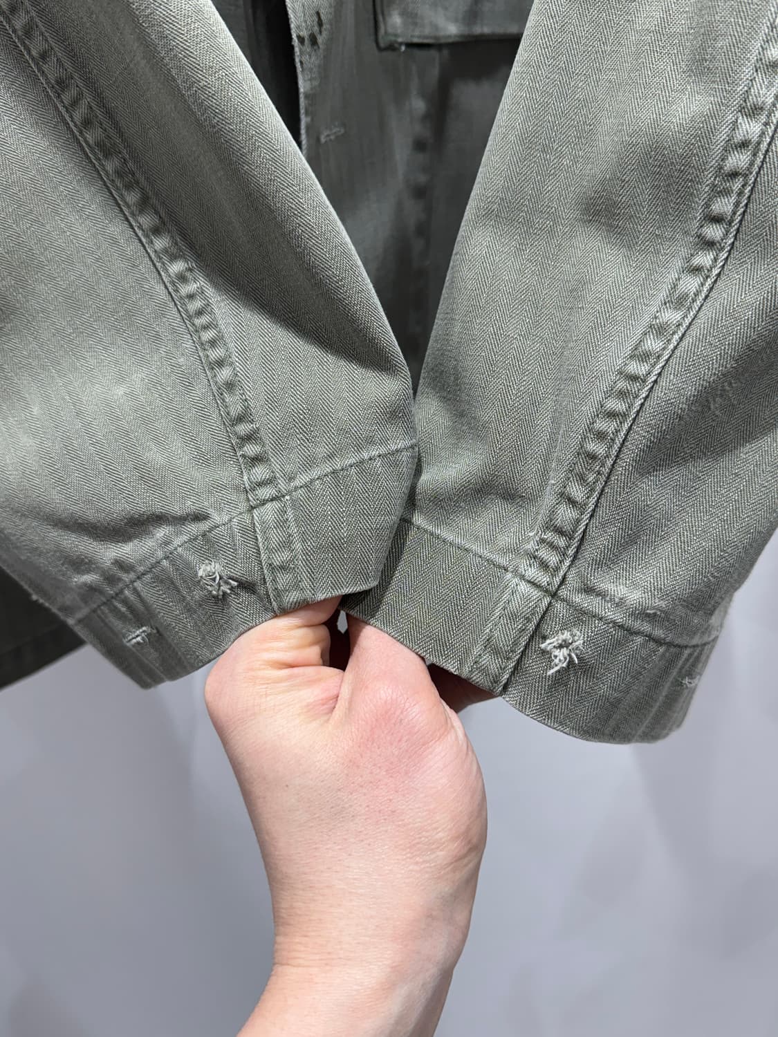 40s 오리지널 M43 HBT 셔츠 (36R) 상품이미지4