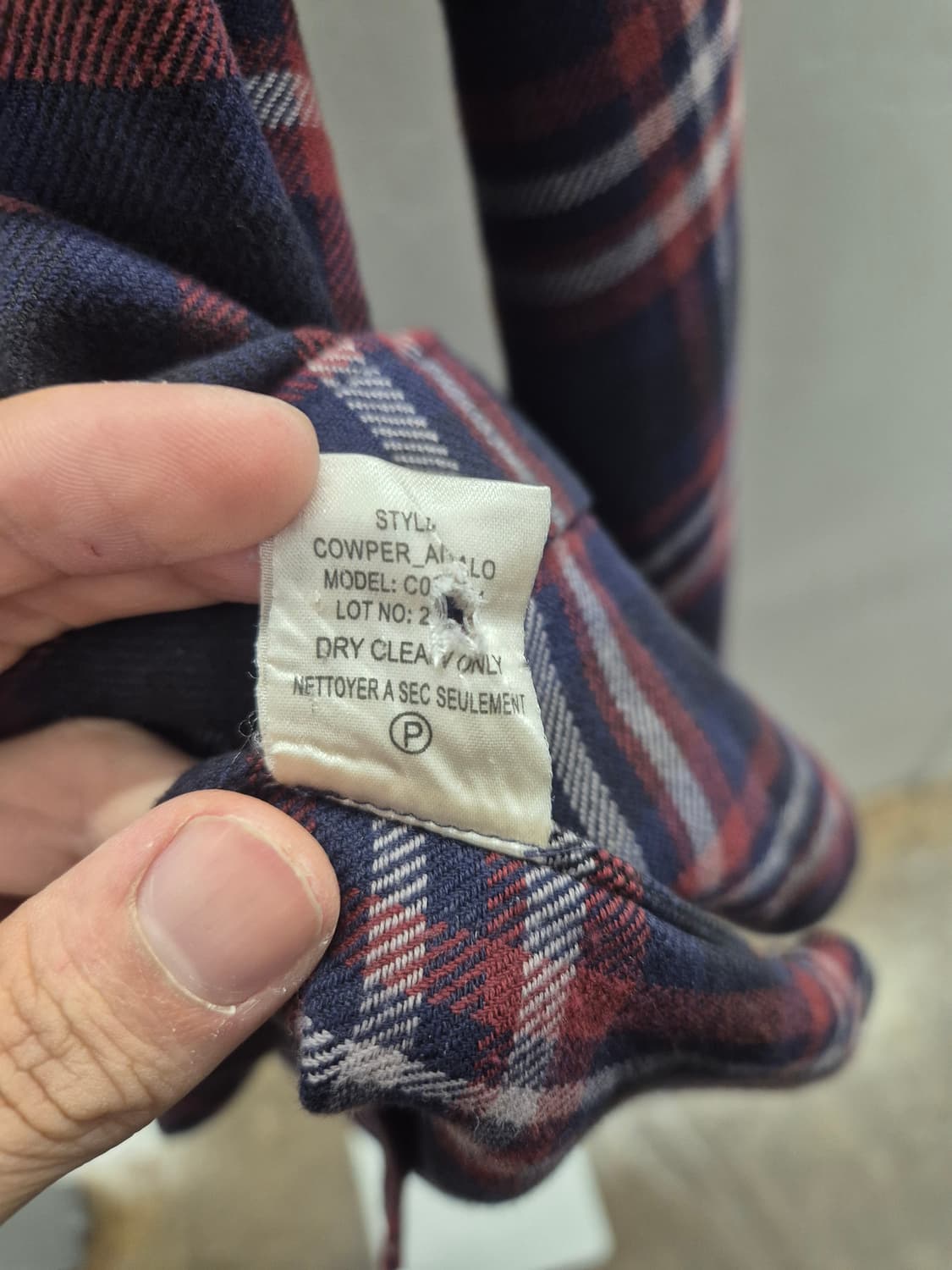 Theory 체크셔츠 레드 S 상품이미지7