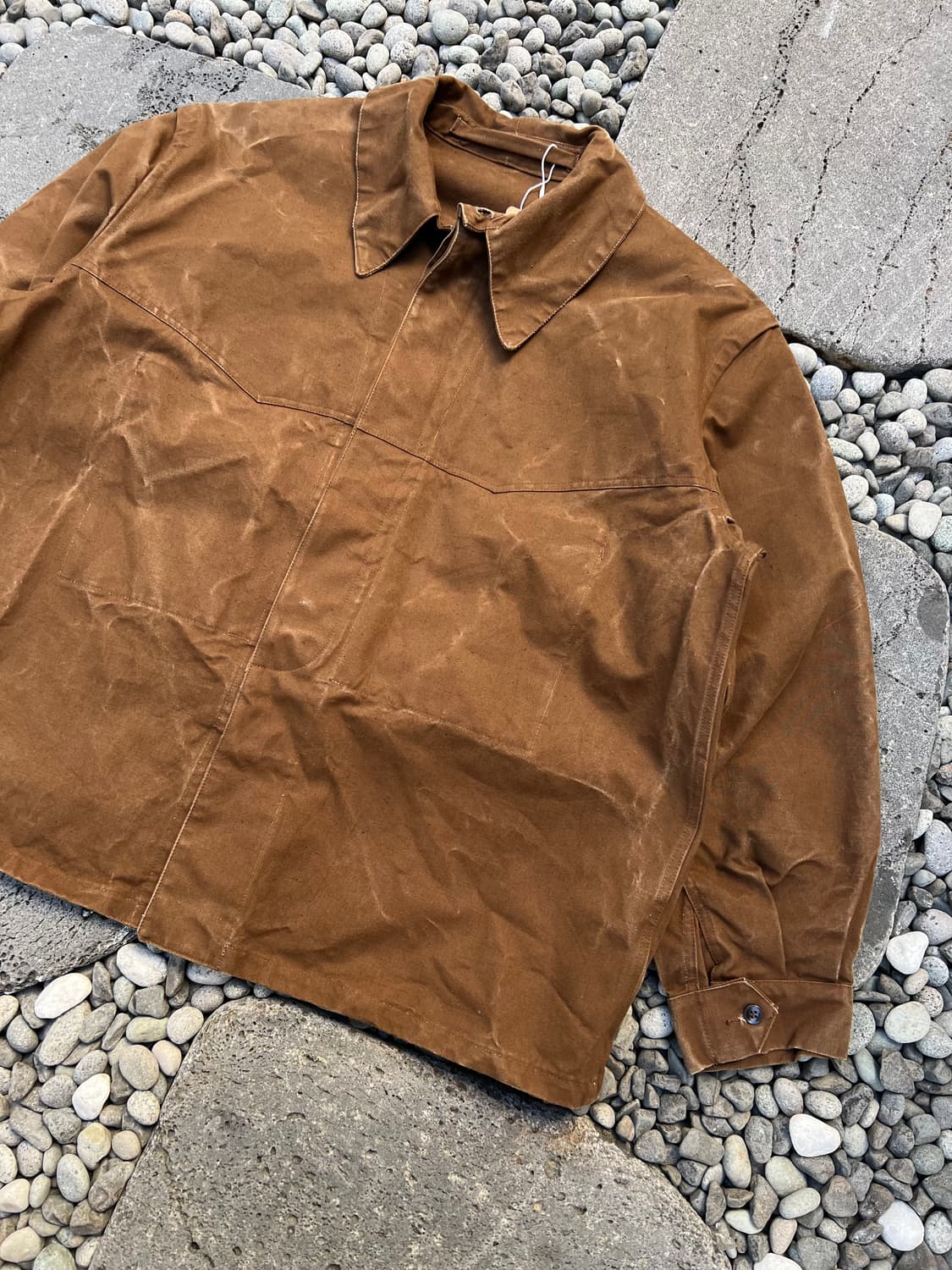 1950s FRENCH SNCF RAILWAY 50s 덕캔버스 워크자켓 상품이미지6