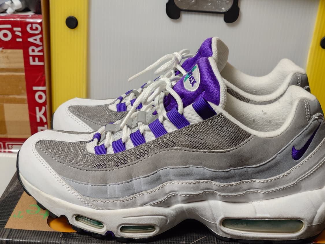 [270] 나이키 에어맥스95 OG 보라메쉬 미품 상품이미지2