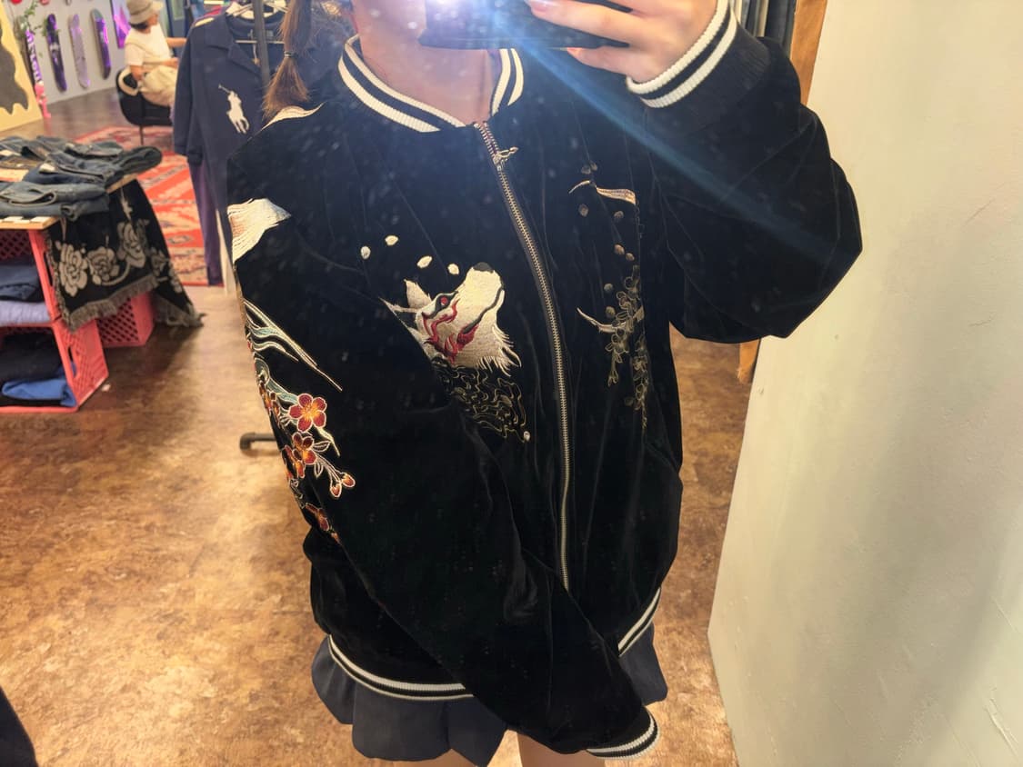 Oni Denim 벨벳 블랙 스카쟌 상품이미지3