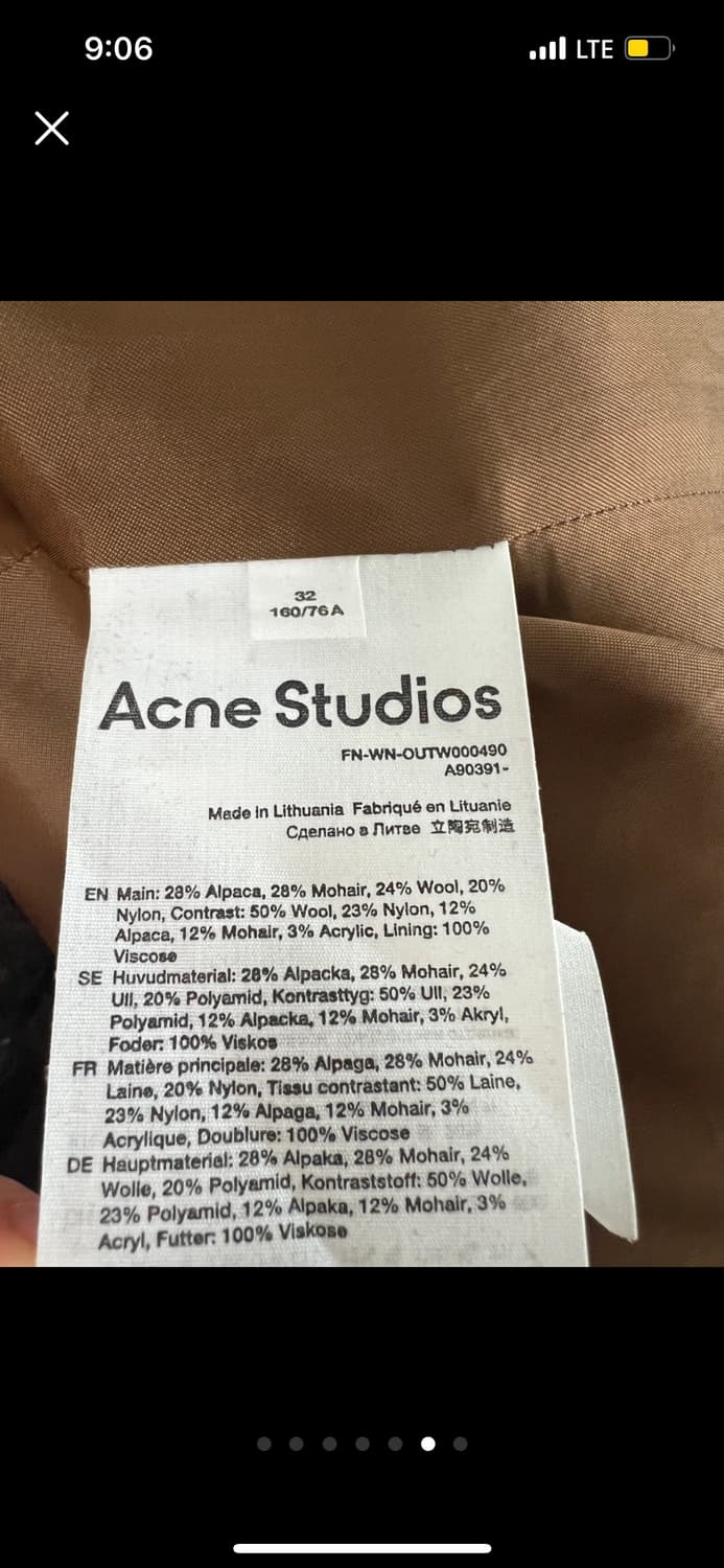 아크네스튜디오 모헤어 롱코트 상품이미지6