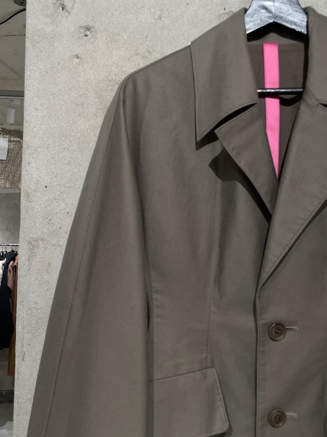 와이즈 카키 플랩 포켓 인시전 코튼 자켓 상품이미지2