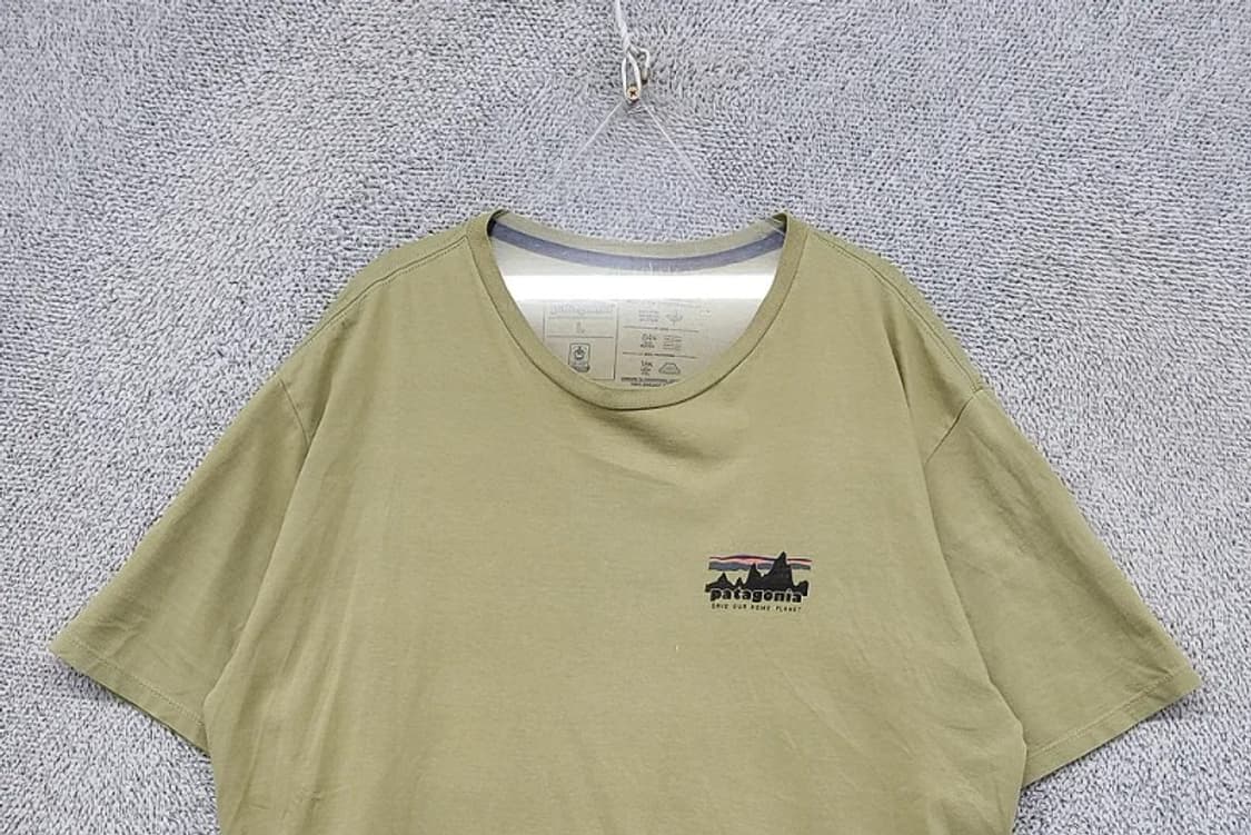 파타고니아 라이트 그린 반팔티 L 상품이미지2