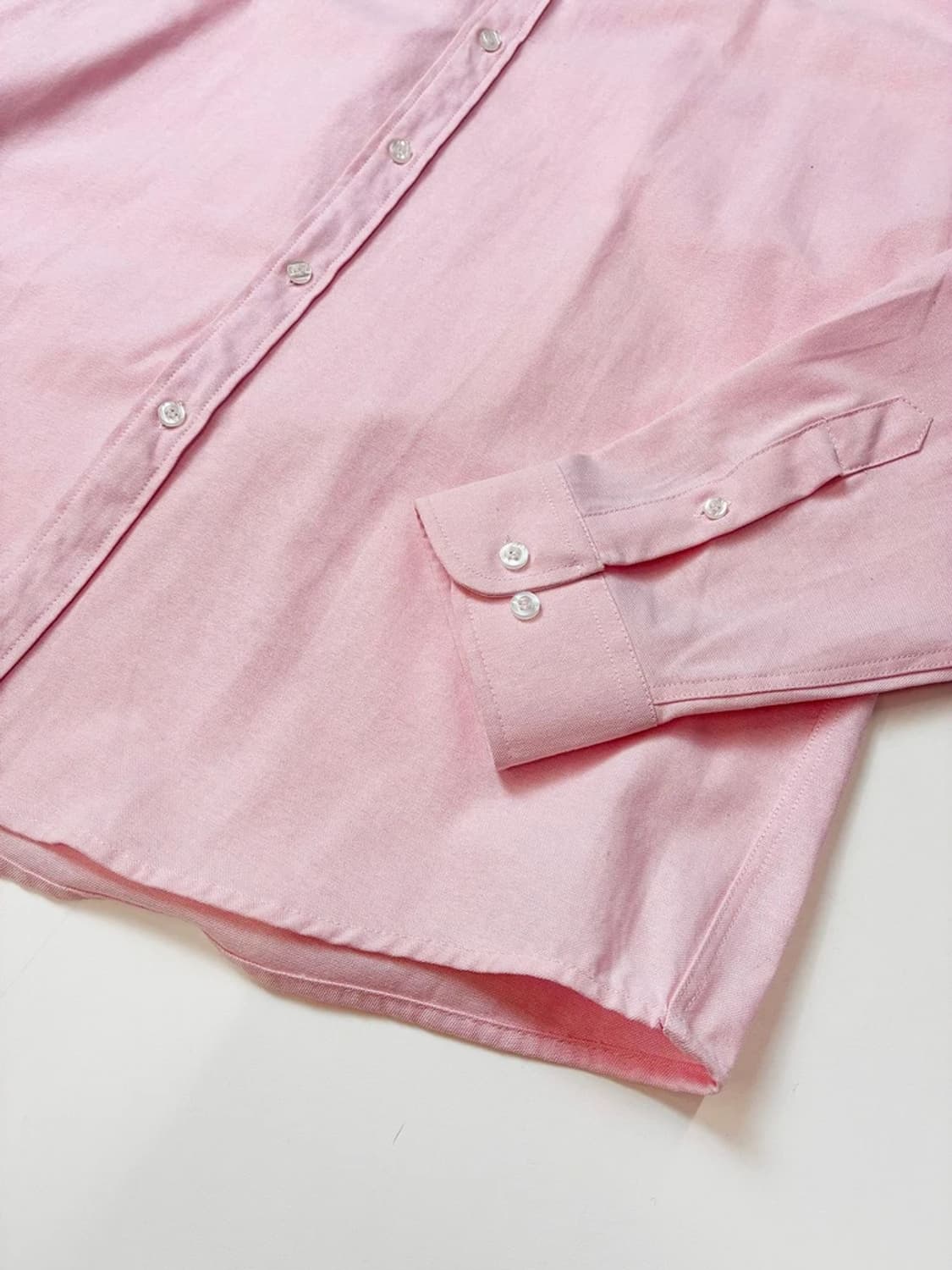 폴로 랄프로렌 00s 코튼 옥스퍼드 솔리드 로고 셔츠 PN5416 상품이미지4