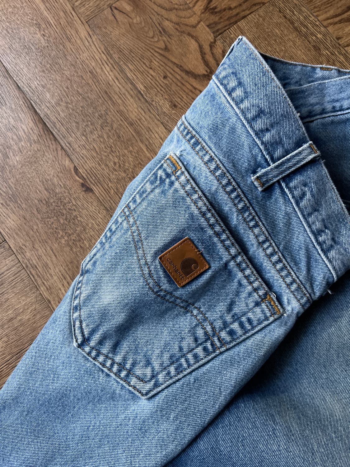 [35]칼하트 USA 미디엄블루 워싱 데님 팬츠 상품이미지5