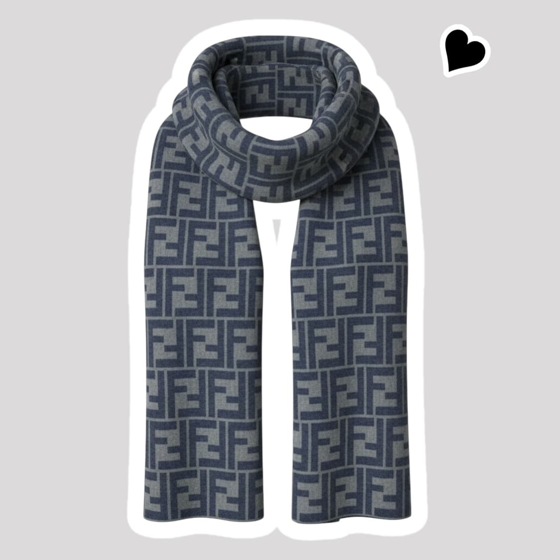 정품 펜디 쥬카 양면 머플러 상품이미지1