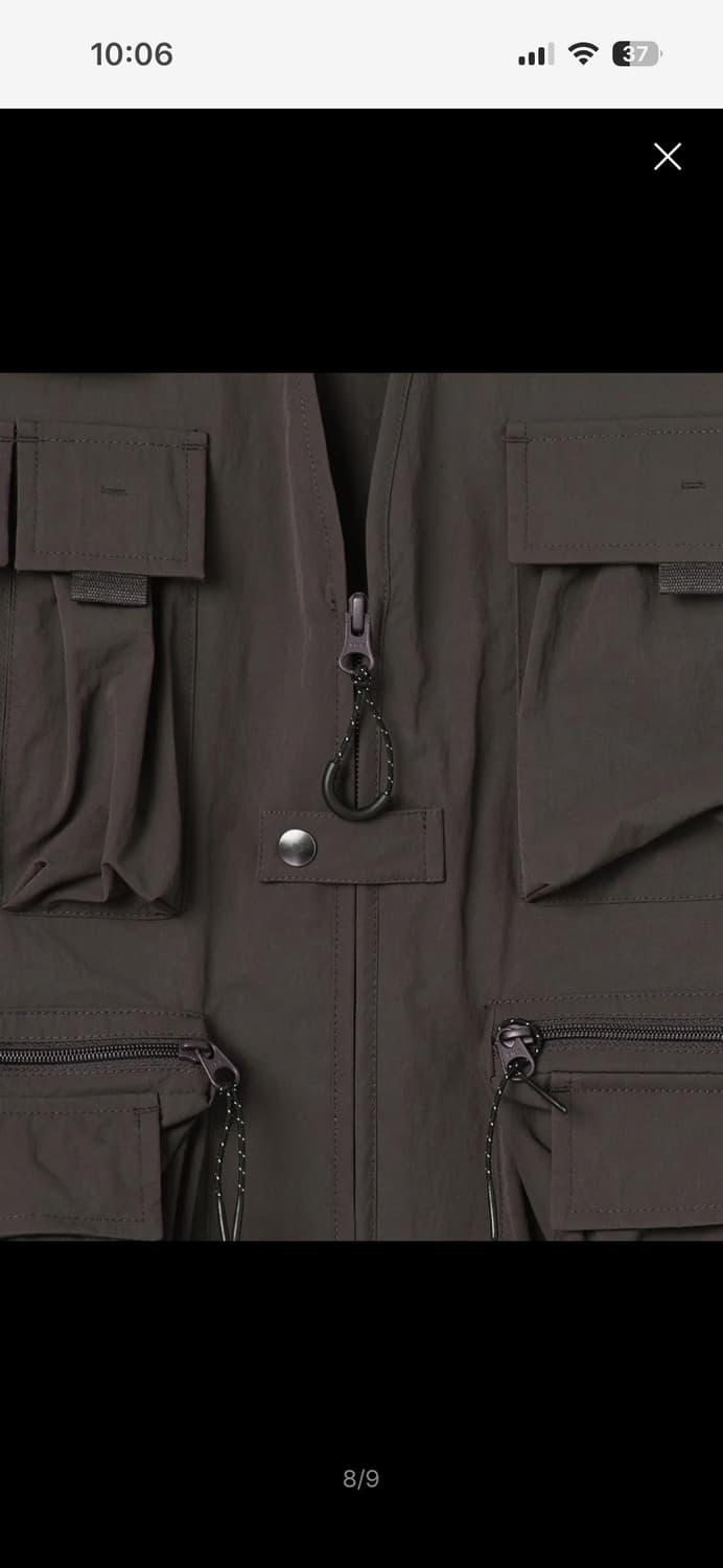 25SS 무신사스탠다드 시티 레저 유틸리티 피싱 베스트 머드 그레이 상품이미지6