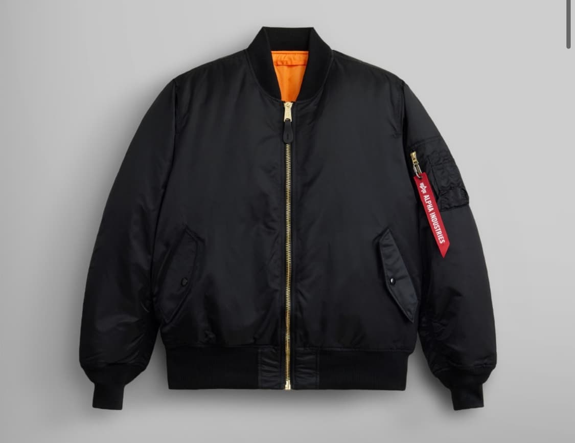 알파인더스트리 ma-1 플라이트 자켓 블랙 xs 상품이미지1