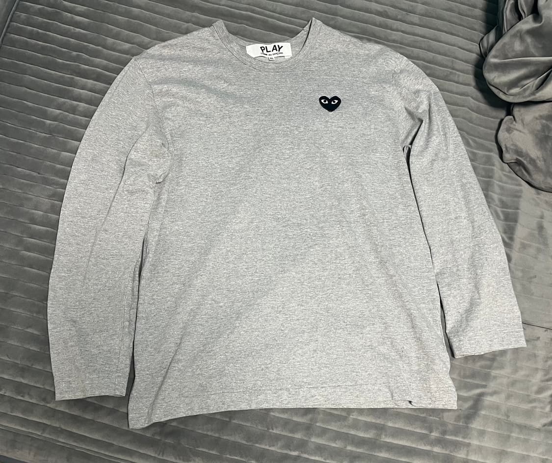 꼼데가르송 하트와펜 그레이 롱슬리브 상품이미지1