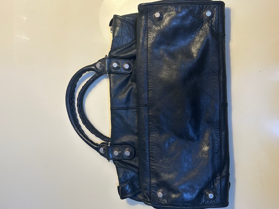 발렌시아가 모터백 라지 블랙 상품이미지5