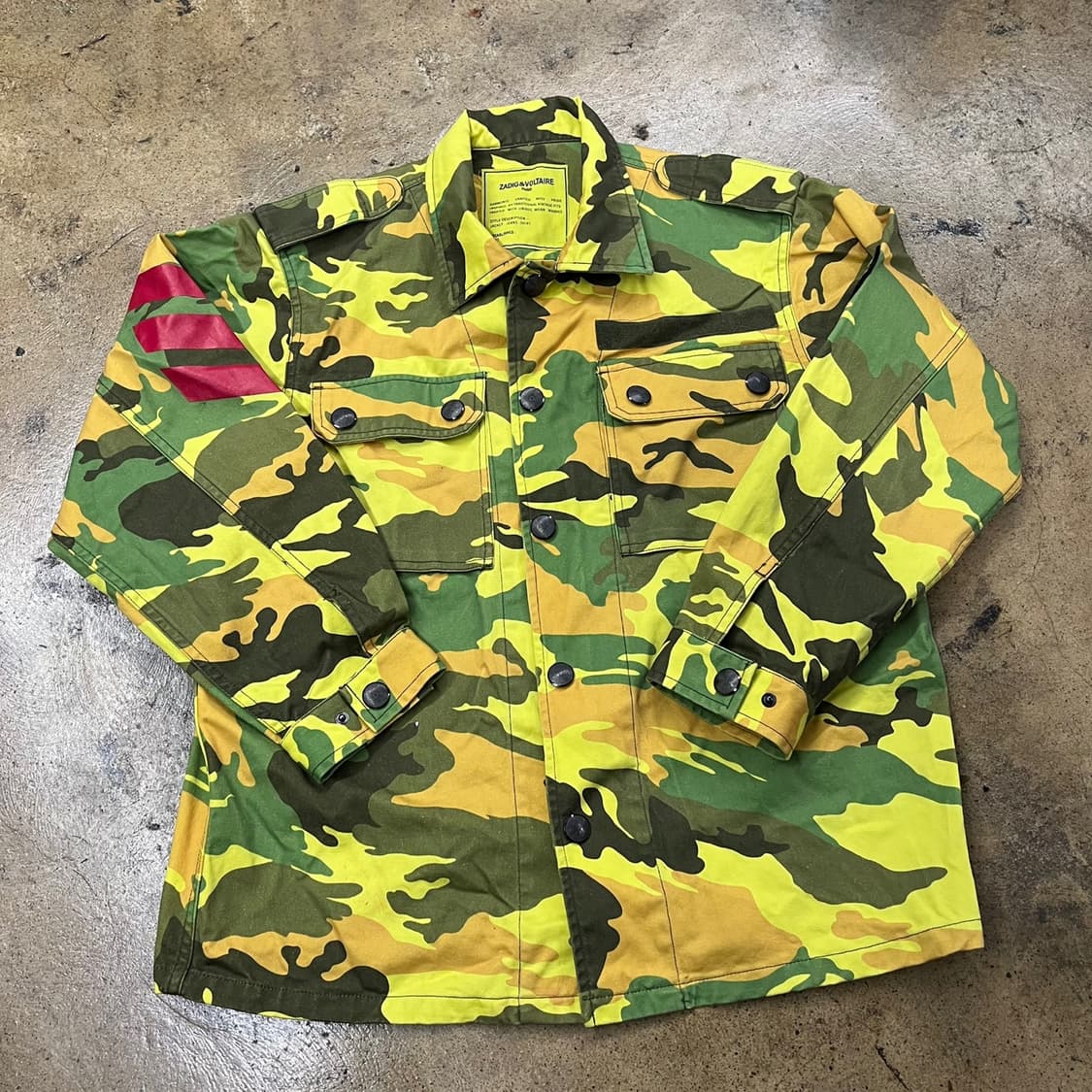 [정품] 자딕앤볼테르 카모플라쥬 밀리터리 셔츠 b17 상품이미지2