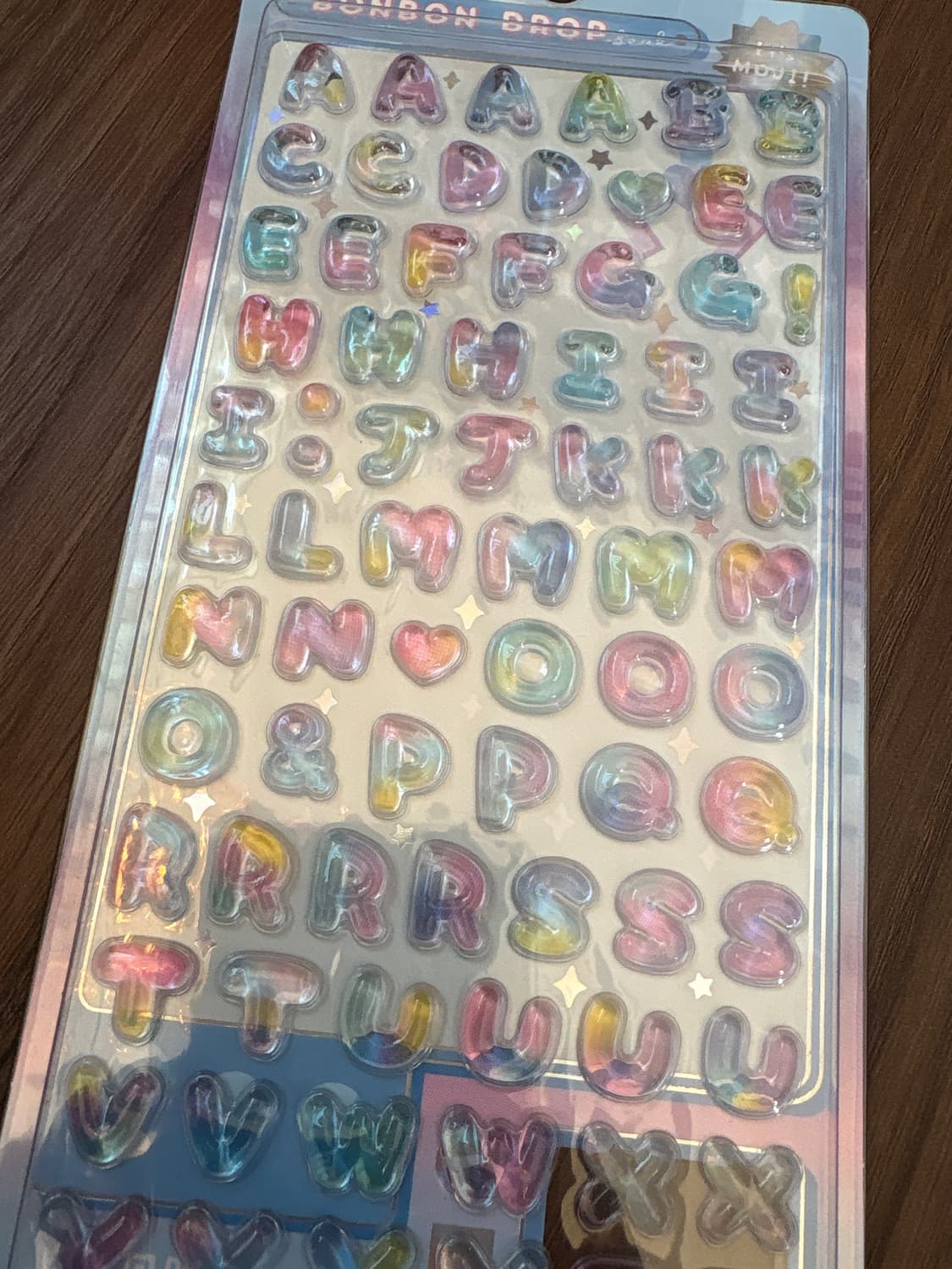 알파벳 봉봉 드롭 스티커 상품이미지1