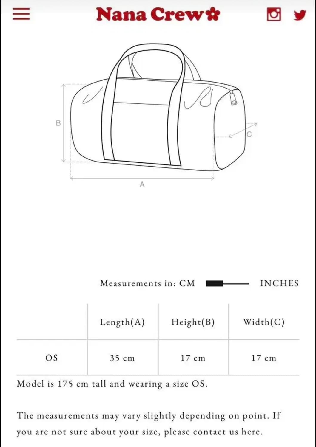 나나크루 미니 더플백 상품이미지3