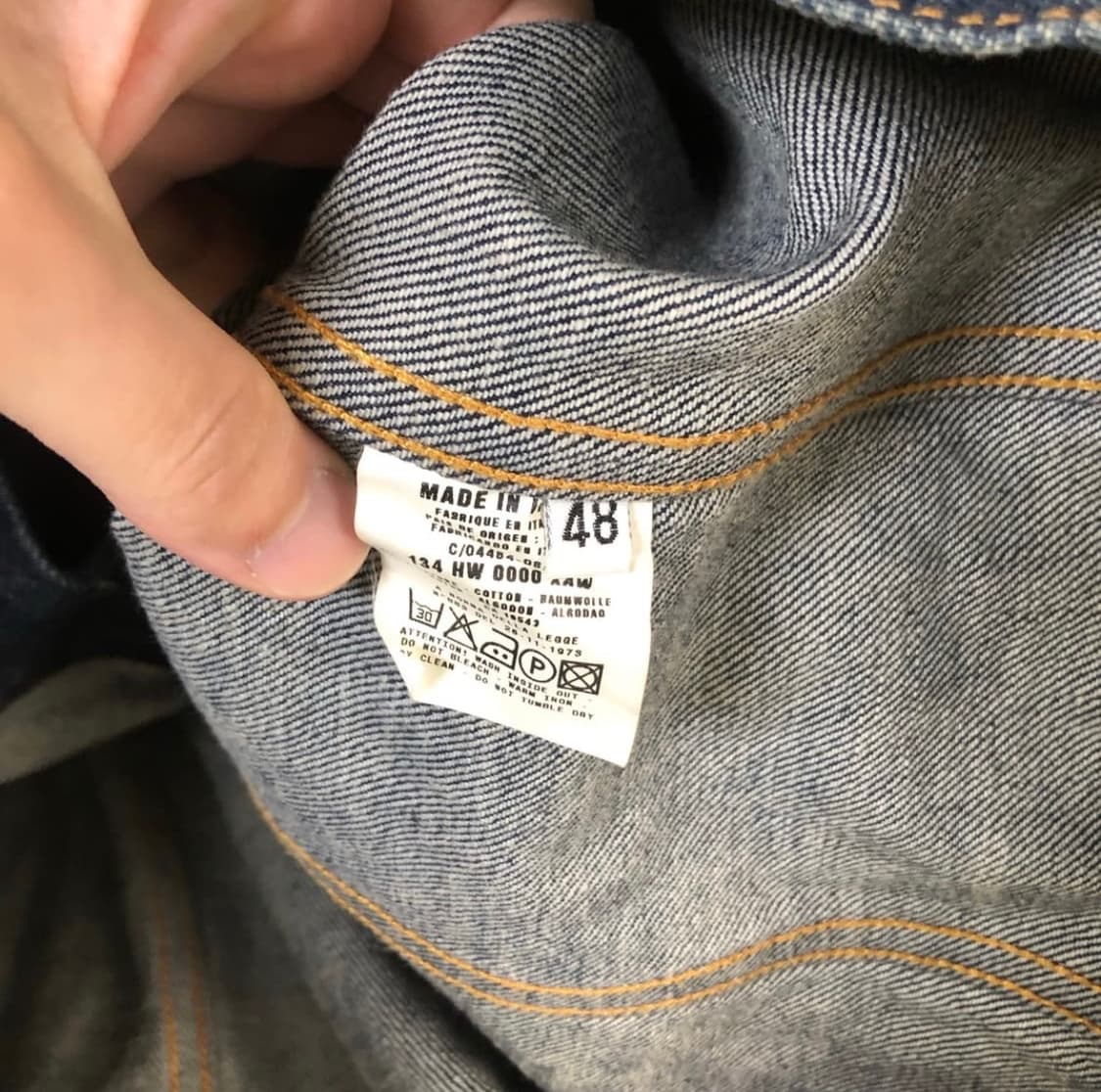 98AW 생지 데님자켓 상품이미지5