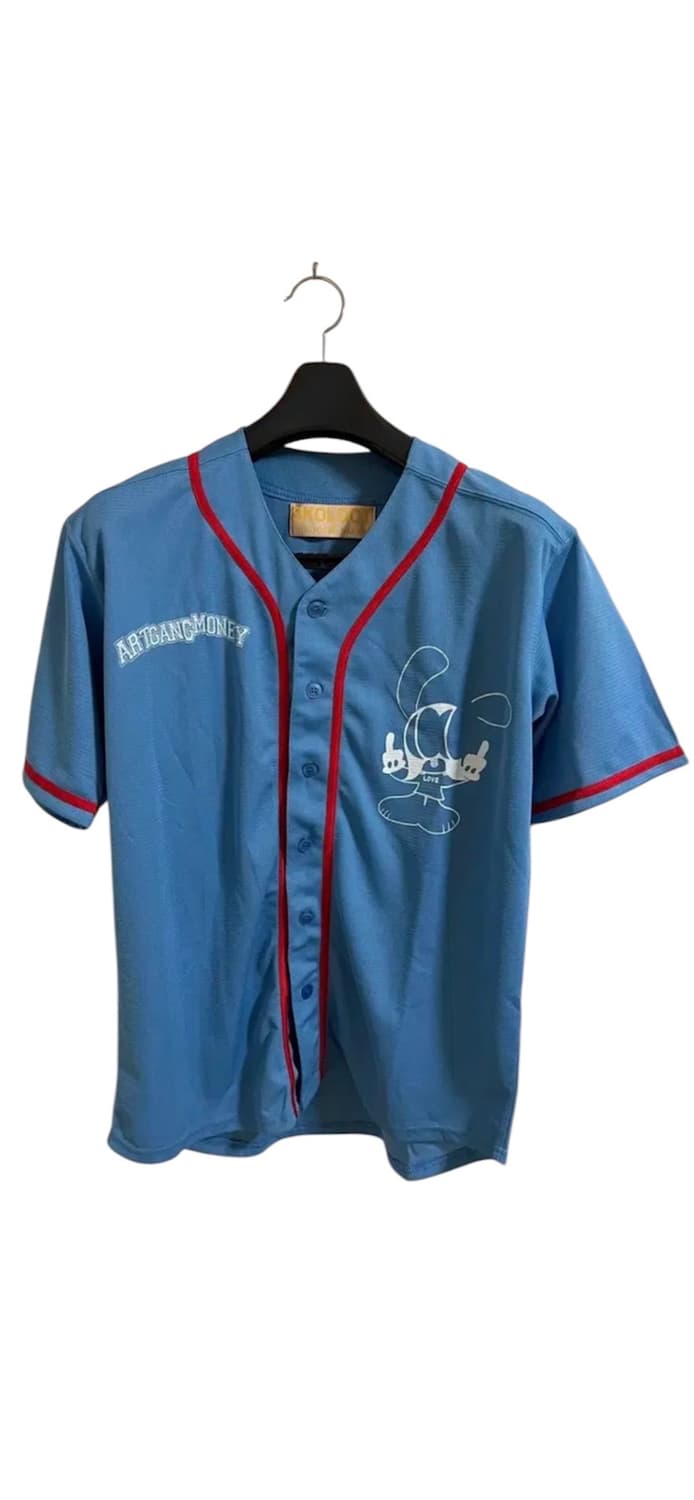 [L]스콜록트 야구 셔츠 하늘색 상품이미지2