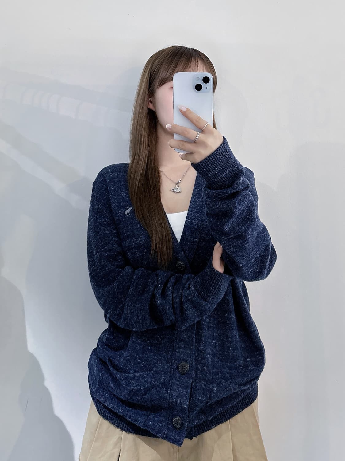 아베크롬비 순록로고 가디건 상품이미지2
