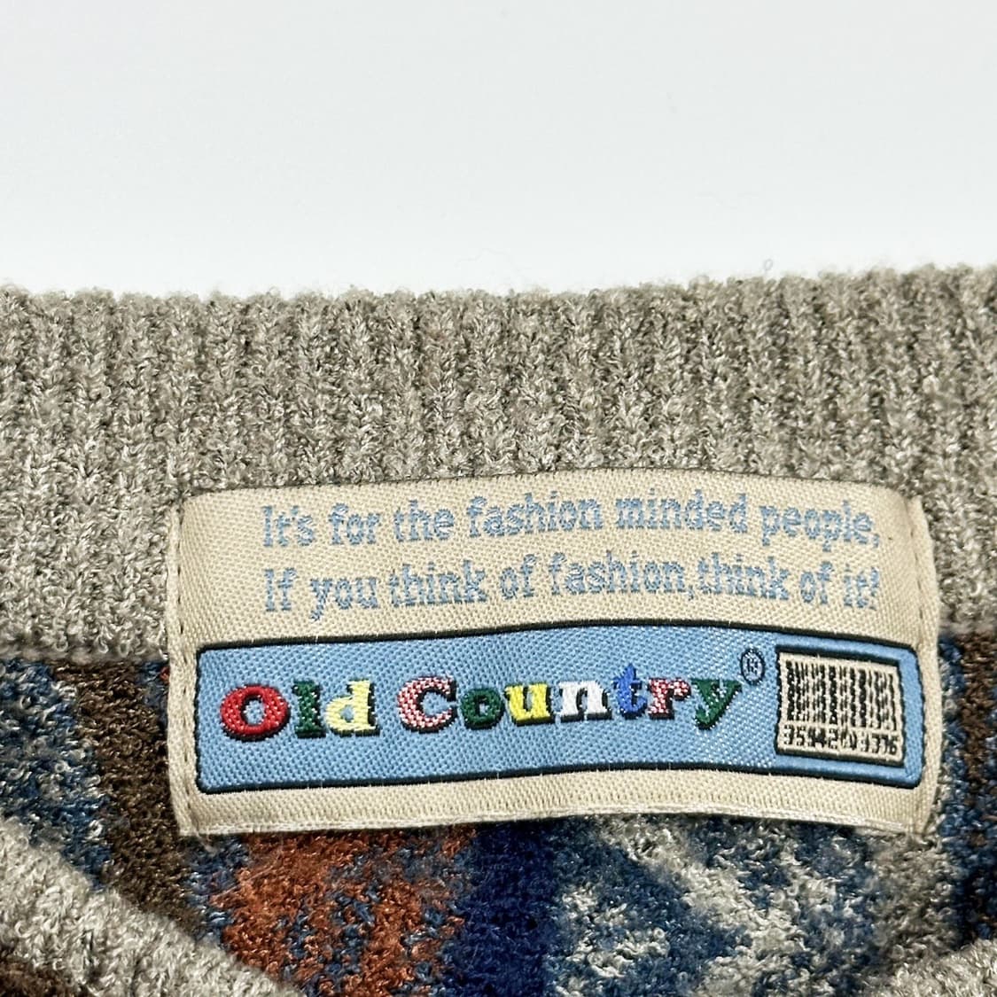 VTG 빈티지 레트로 패턴 케이블 니트 (L) 상품이미지4