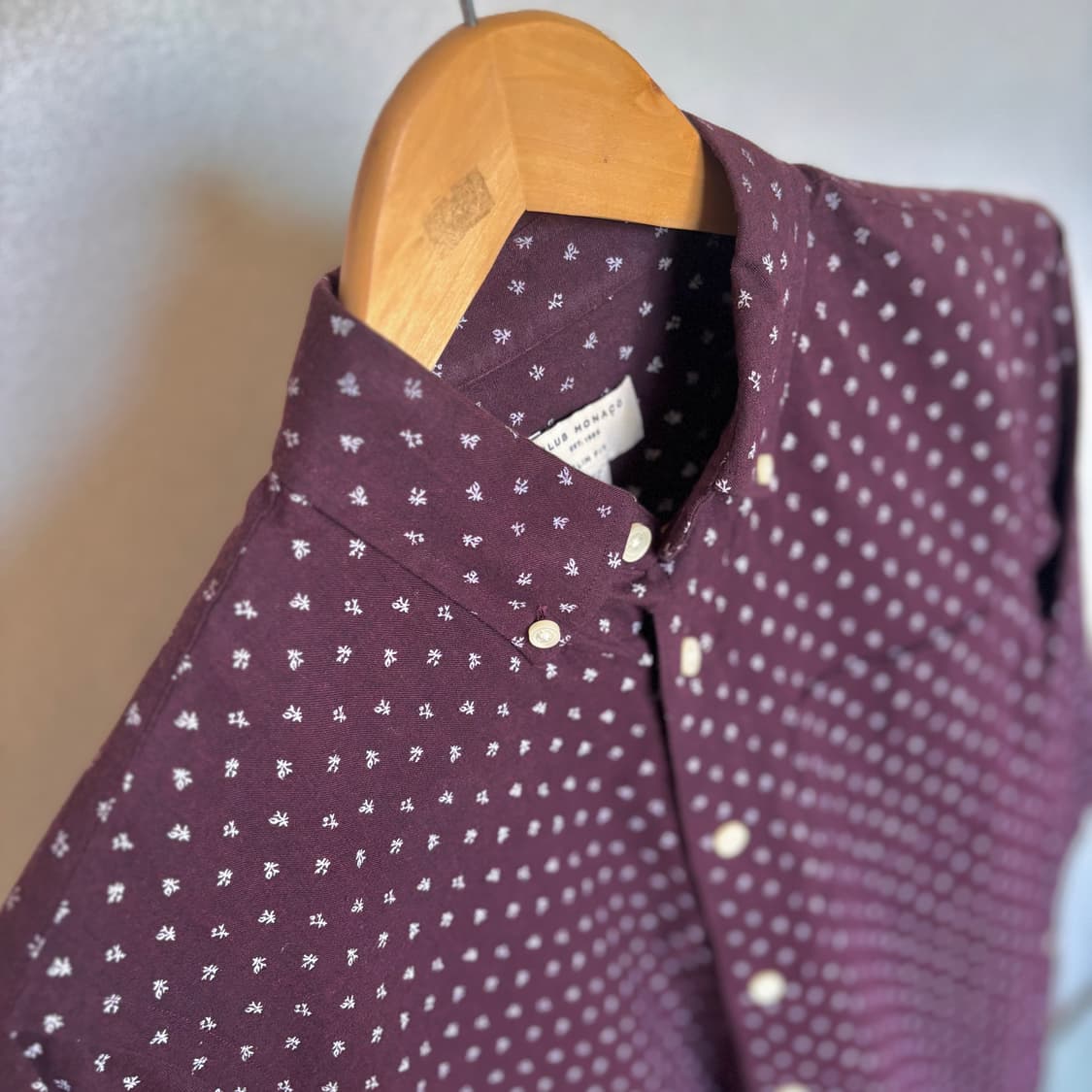 클럽모나코 XS 슬림핏 캐주얼 패턴 셔츠 미니멀 실루엣 상품이미지9