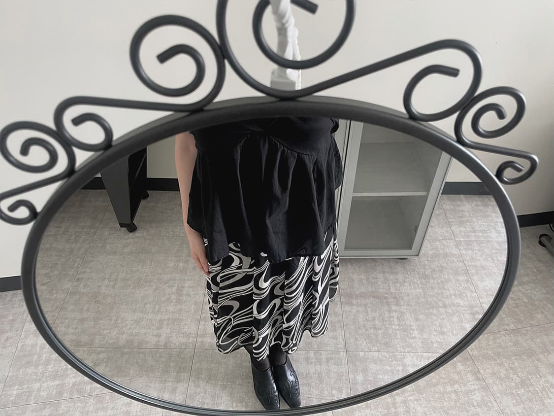 pattern flare skirt 상품이미지3