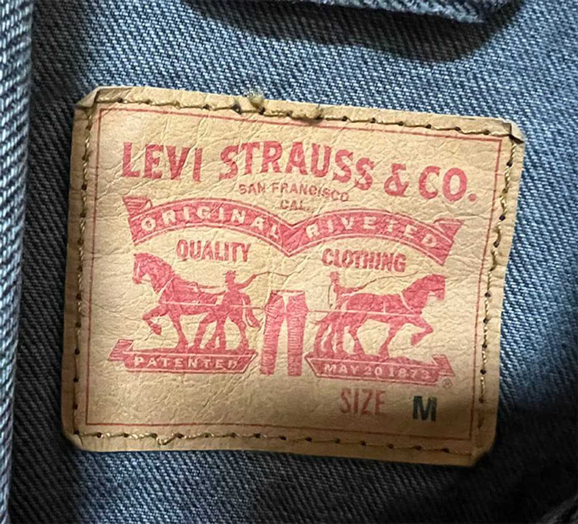 리바이스 남자 데님자켓 트러커 춘추 흑청 L 100 상품이미지3