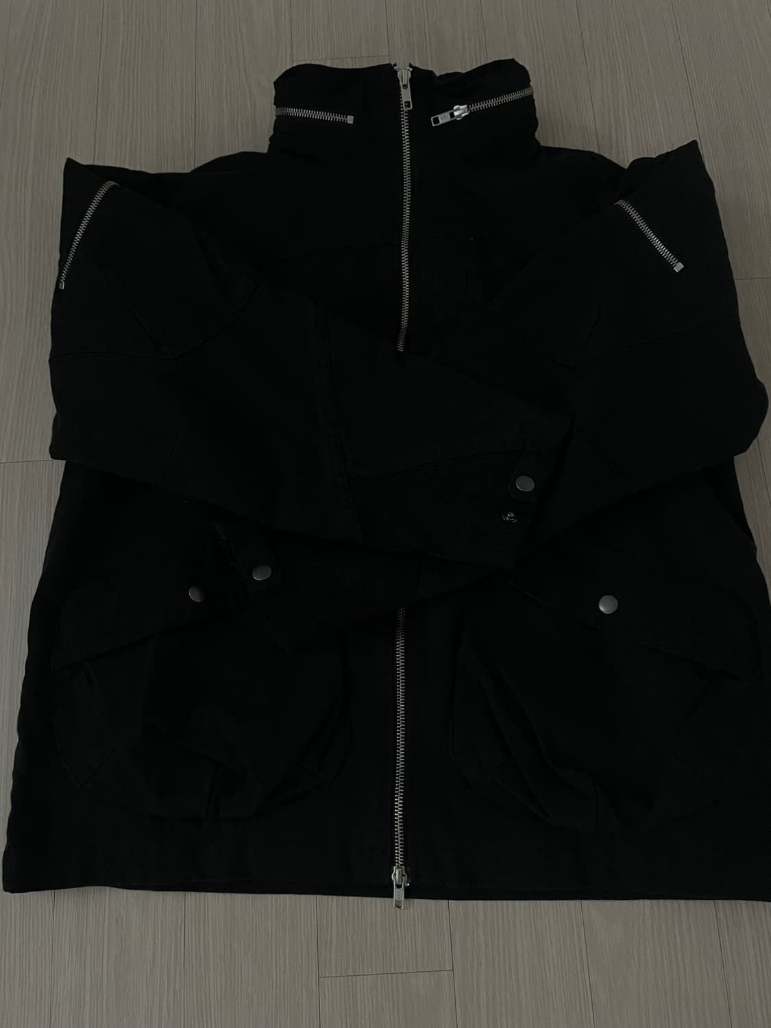 이그노타 코어6 워시드 포켓자켓 블랙 상품이미지2