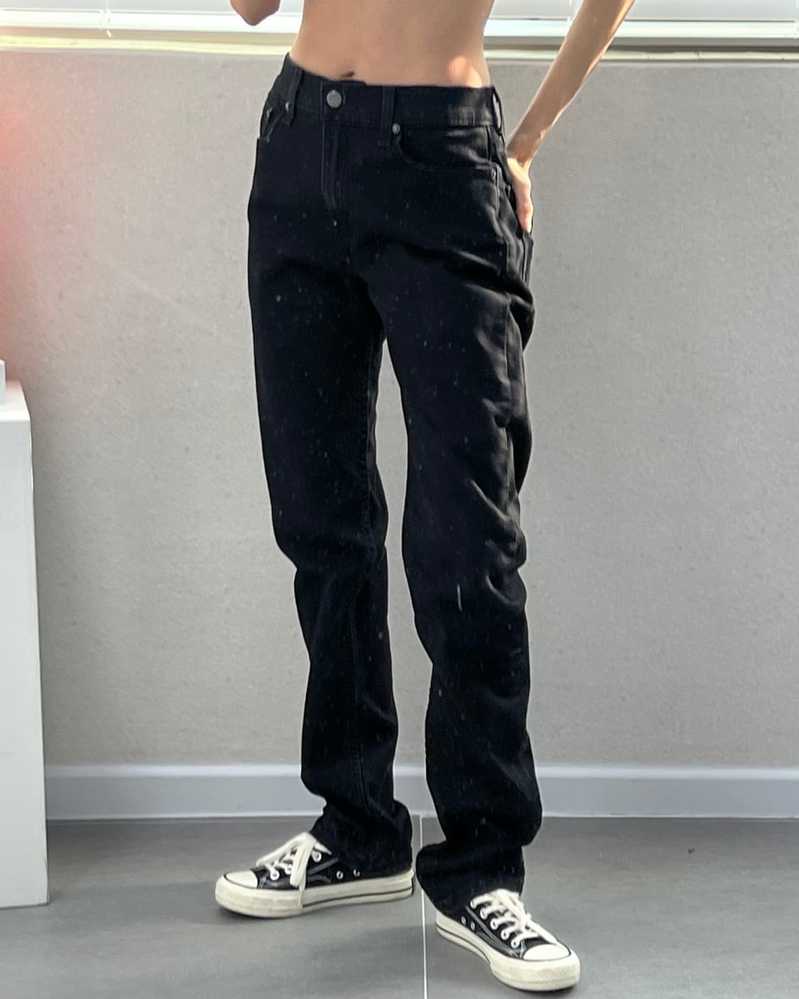 (허단39.5)리바이스 502 블랙-M1688 상품이미지9