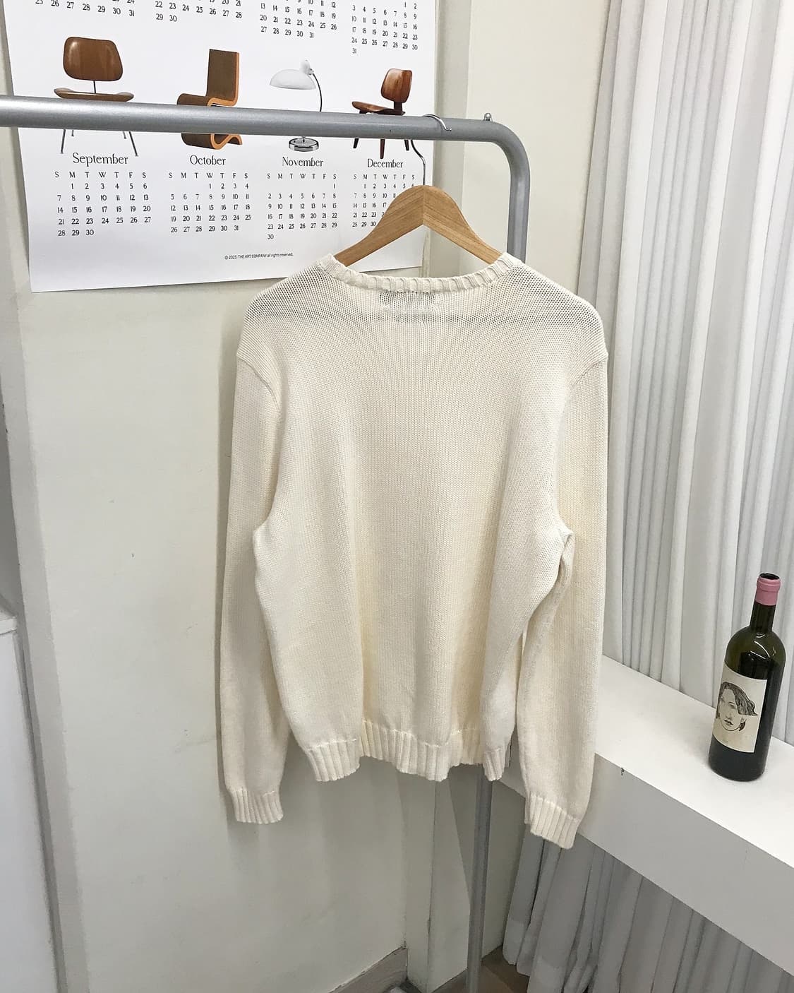 폴로 브이넥 니트 상품이미지3