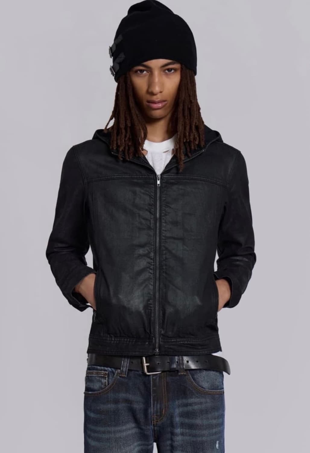 제이디드 런던 베드락 왁스드 후디 데님 자켓 상품이미지1