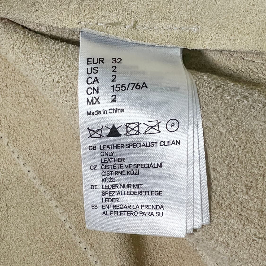 메종 마르지엘라 X H&M 레더 바이커 자켓 (32) 상품이미지10