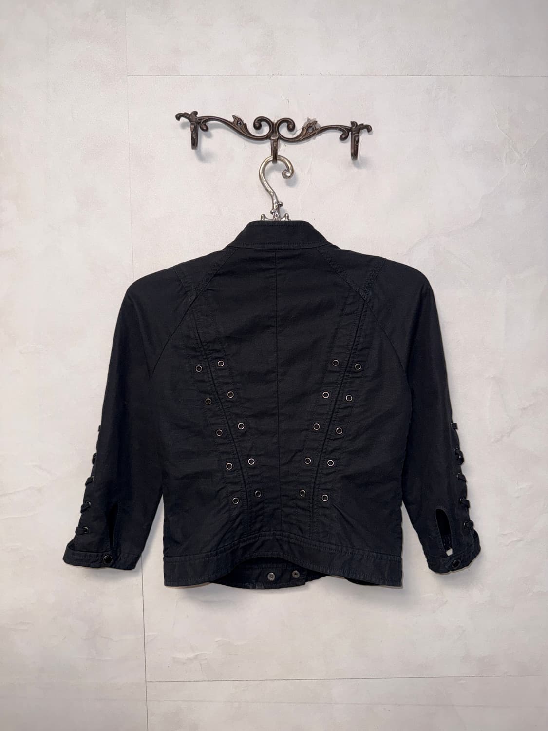 Armani Exchange black corset laceup jk 상품이미지4