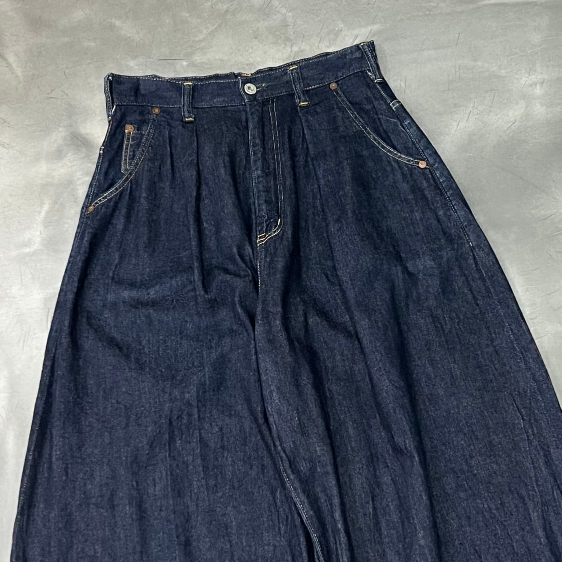  존불 원턱 벌룬 데님 팬츠 y15119 상품이미지3