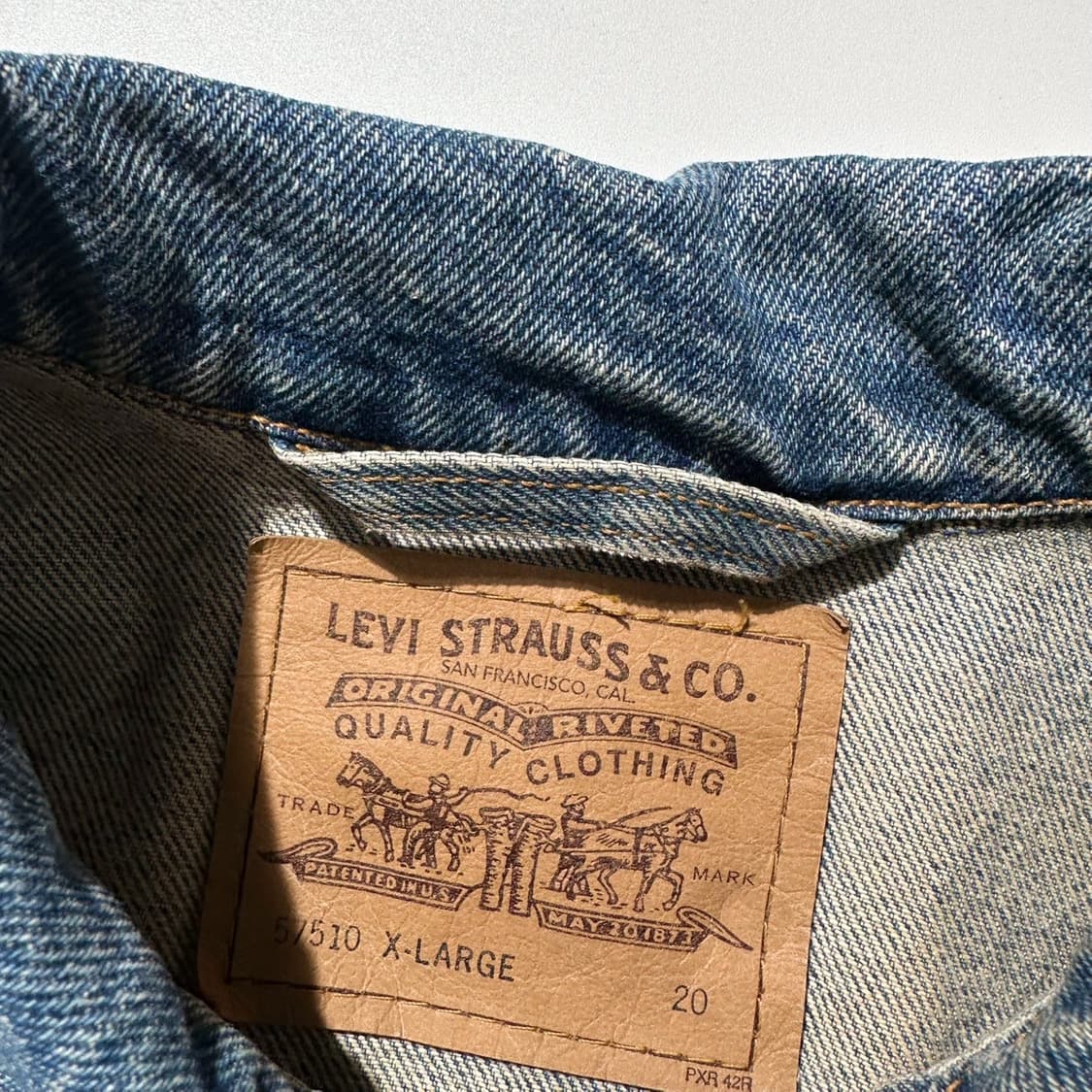 90‘s USA 리바이스 데님 트러커 자켓 상품이미지4