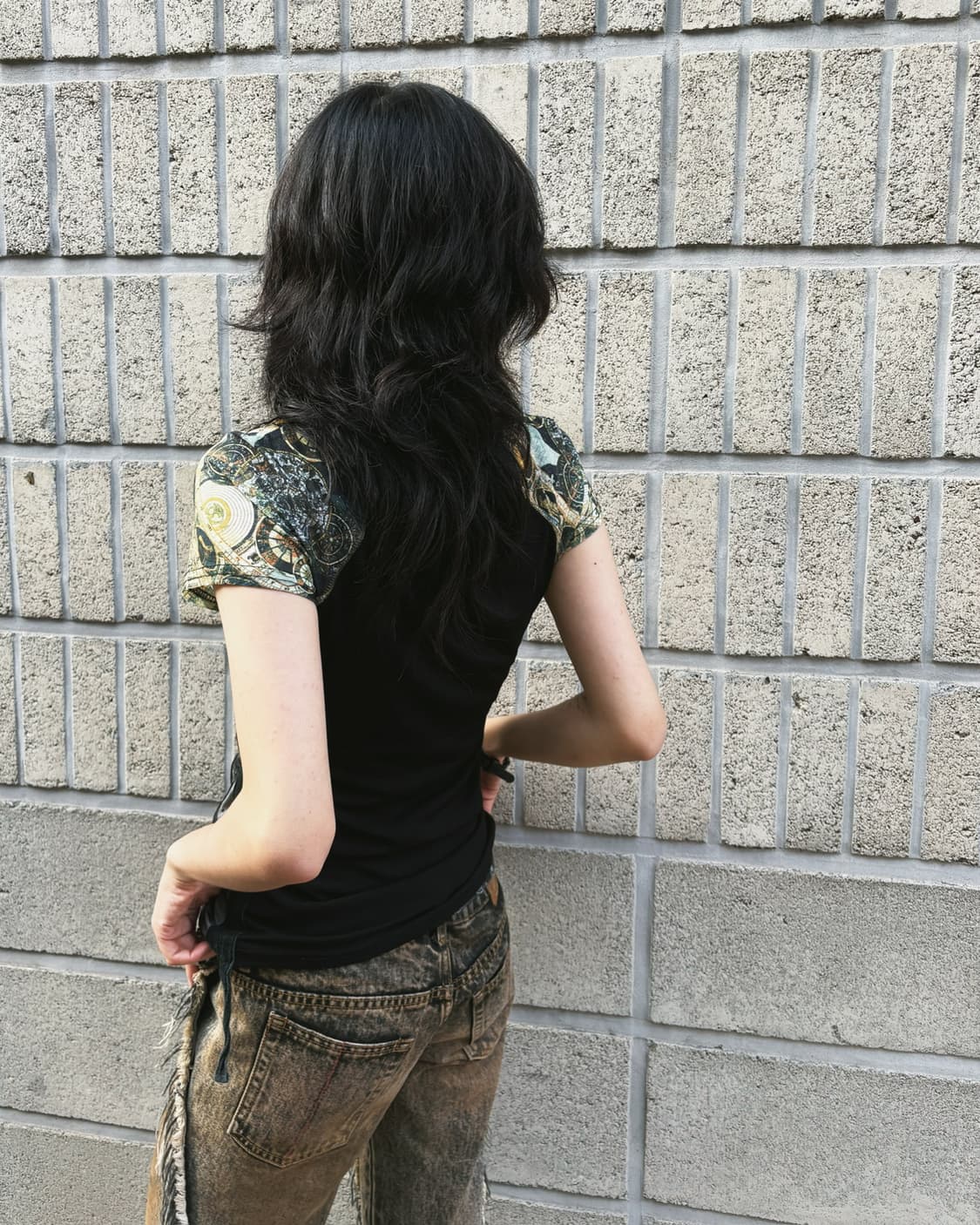 오즈온 고딕 디테일 매쉬탑 상품이미지7