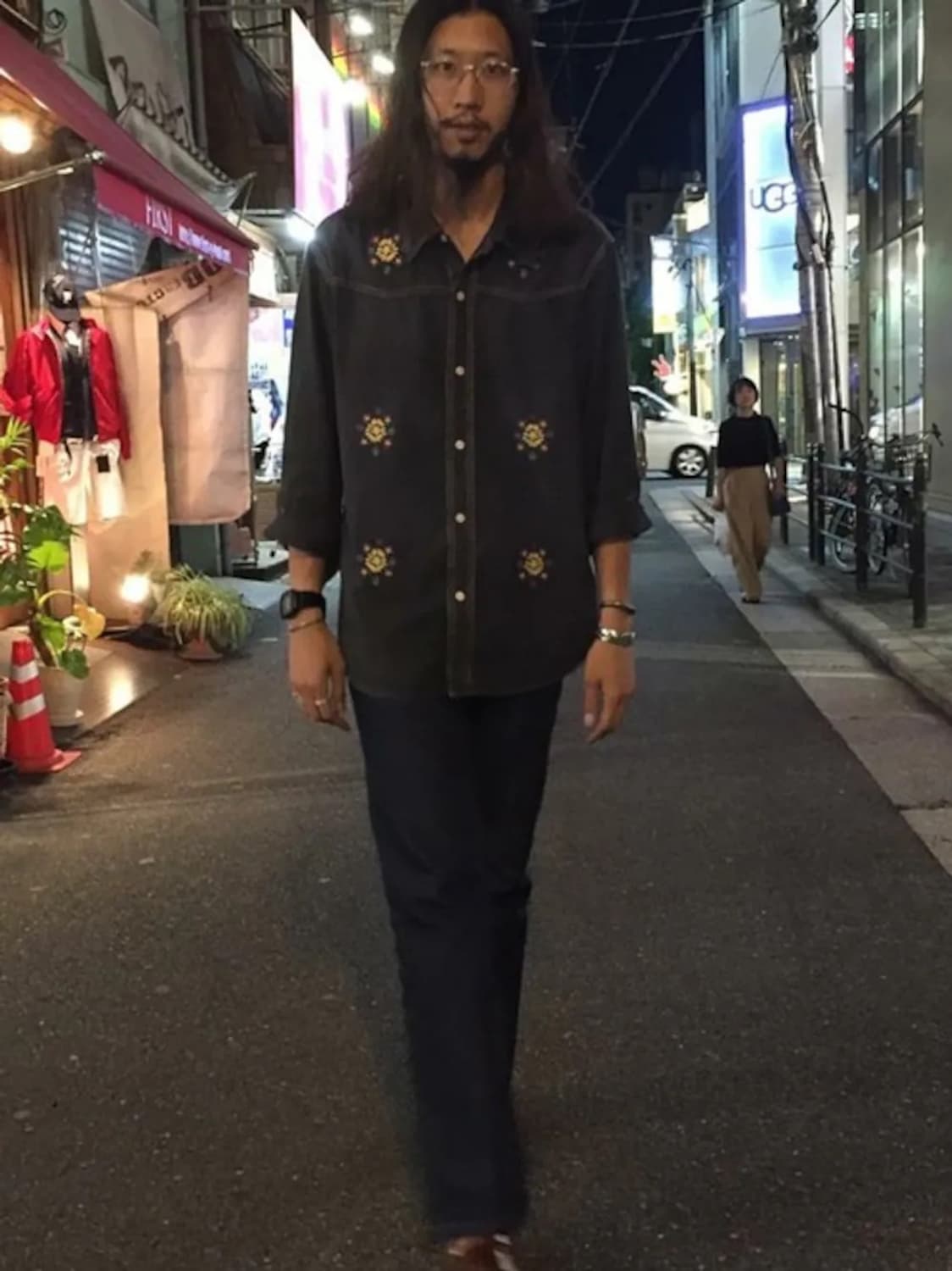 리바이스빈티지클로딩 LVC ROCKERS 샴브레이 블랙아트 L사이즈 상품이미지1