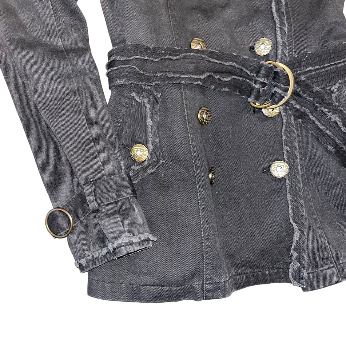 d.i.a 다이아 벨티드 흑청자켓 갸루y2k펑크 상품이미지5