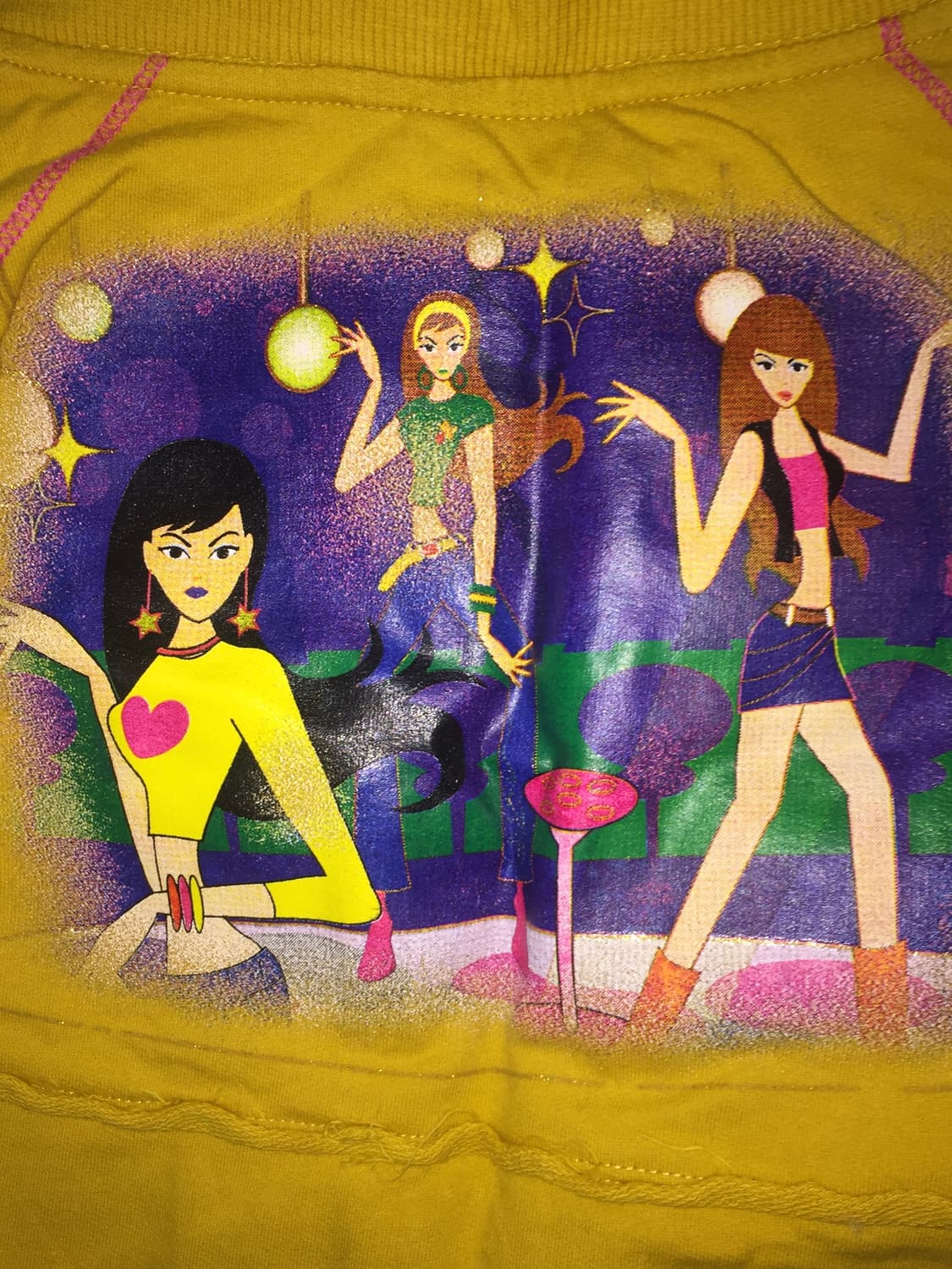 Y2k 레어 디자인 옐로우 셋업 상품이미지6