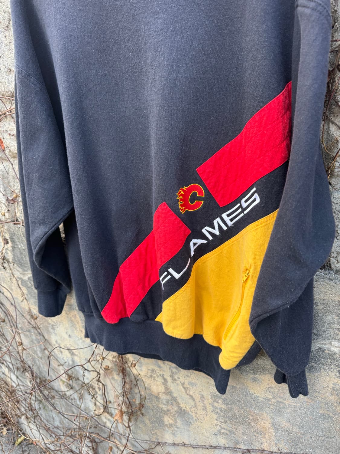 90s 익스클루시브 스포츠웨어 플레임 스웻 셔츠 맨투맨 m 상품이미지3