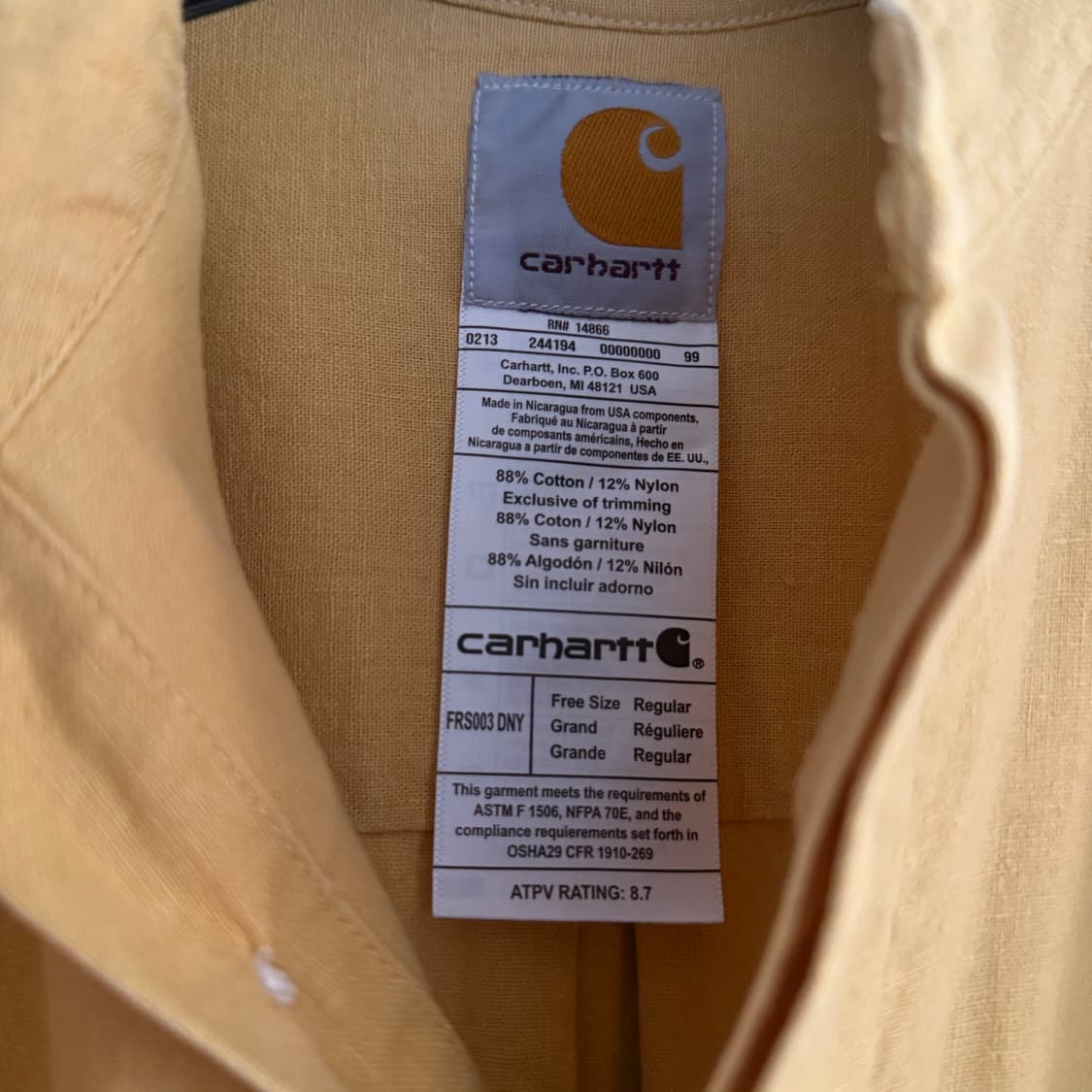 칼하트 carhartt 리메이크 반팔  차이나 셔츠 - 17 상품이미지6