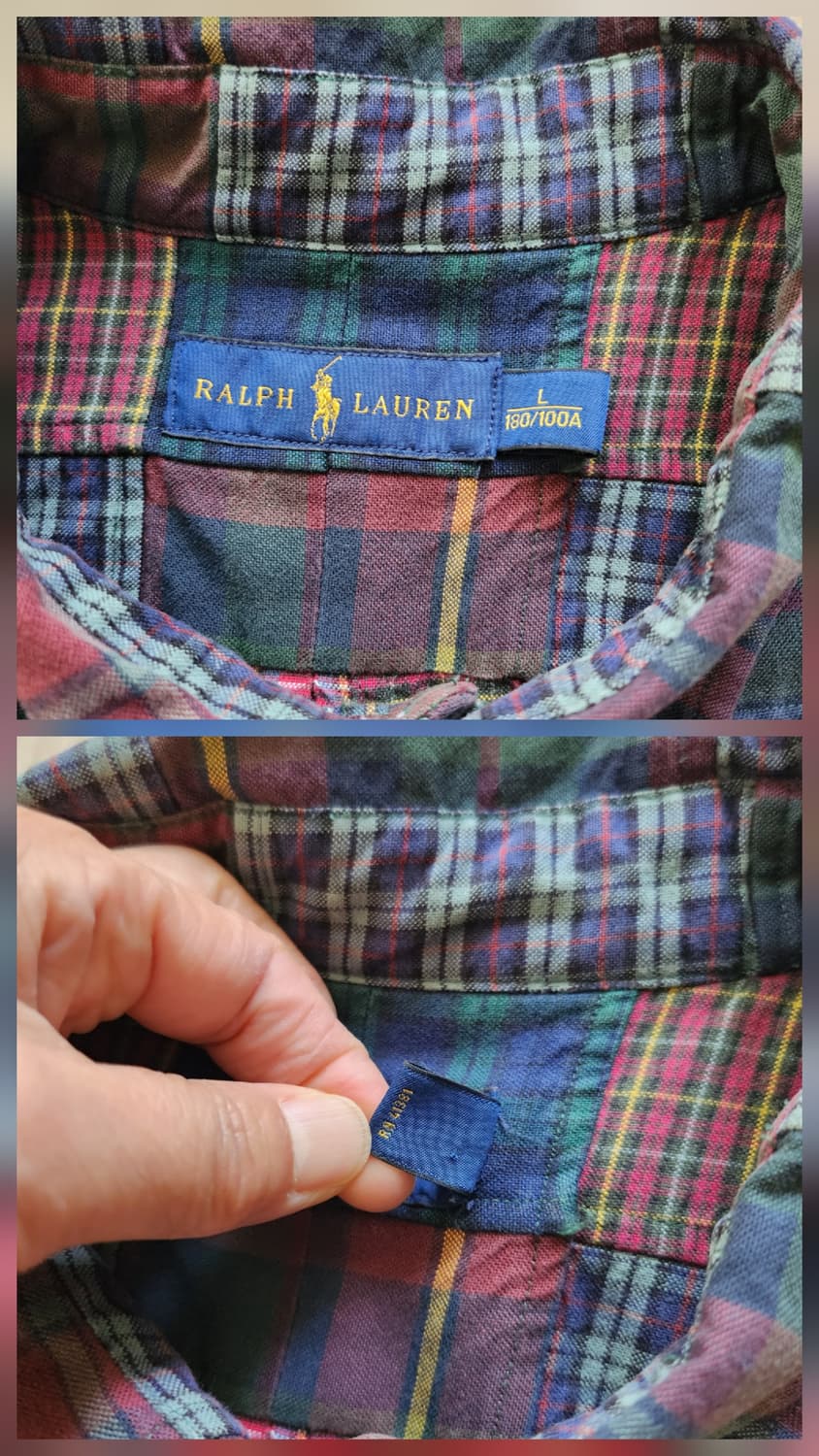 폴로랄프로렌 패치워크셔츠 (L 상품이미지8