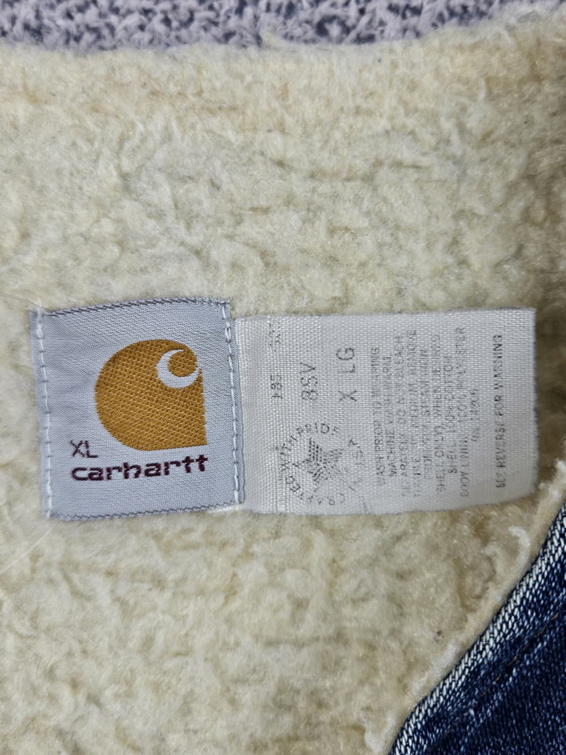 USA 칼하트 8SV 데님 쉐르파 워크 베스트 ( XL ) / 10355 상품이미지7