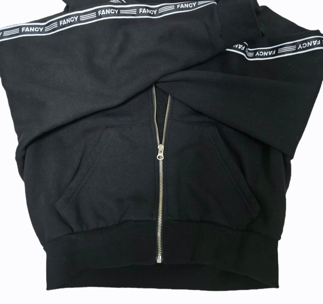 Fancy Club (팬시클럽) 블랙 기모후드집업 S사이즈 상품이미지3